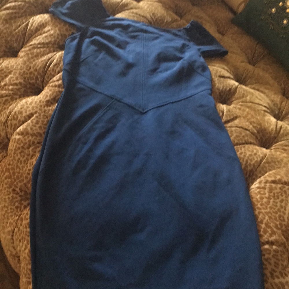 Royal blue stretch dress by Diane Von Fursentberg